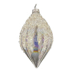Theatre Seasonal Decor Clear Crystal Long Drop Hanging 14CM