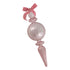 Theatre Seasonal Decor Clear Pink Round Finial Hanging