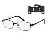 Black Ice Metal Frame Reading Glasses +2.0 Strength