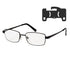 Black Ice Metal Frame Reading Glasses +2.0 Strength
