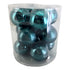 Theatre Seasonal Decor Teal Glass Ball Tub 8CM