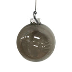 Theatre Seasonal Decor Pewter Glass Ball 10cm