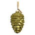 Theatre Seasonal Decor Gold Glass Pinecone