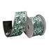 Theatre Seasonal Decor Sage Paisley Glitter Ribbon 64MM