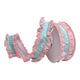 Theatre Seasonal Decor Mint and Pink Ruffle Ribbon 64MM