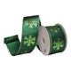 Theatre Seasonal Decor Green Gold Snowflake 64MM