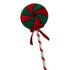 Theatre Seasonal Decor Red Green Swirl Lollypop 25cm