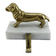 Theatre Seasonal Decor Gold Dog Stocking Holder