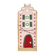 Theatre Seasonal Decor Christmas Red Door House Facade