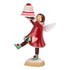 Theatre Seasonal Decor Red Angel Holding Cake