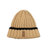 Autumn Daze Mitchell Chunky Ribbed Knit Beanie Camel Black