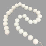 Theatre Seasonal Decor White Ball Garland