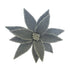 Theatre Seasonal Decor Grey Iced Poinsettia