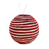Theatre Seasonal Decor Red White Ball Hanging 16CM