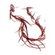 Theatre Seasonal Decor Red Thin Leaf Garland