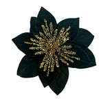 Theatre Seasonal Decor Emerald Gold Poinsettia