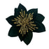 Theatre Seasonal Decor Emerald Gold Poinsettia