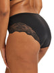 Kayser Recycled Microfibre & Recycled Lace Mid Rise Brief - Black