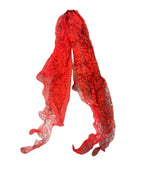 Branded Workwear Womens Long Fashion Scarf with Red Roses Floral Print