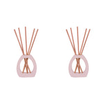 2 pack Arome Ambiance Arch Series Liquidless Reed Diffuser Set Peach Oolong Scent