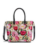 Serenade Leather Spring Tulip Patent Leather Grip Handle Bag SF21-8787