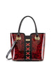 Serenade Leather Rose Buds Med Grip Handle Leather Bag SF38-0292