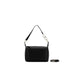 Retrofete Elodie Medium Studded Leather Shoulder Bag Black Silver