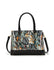 Serenade Leather Phyllis Patent Leather Grip Handle Bag
