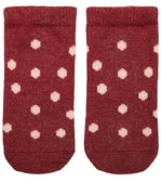 Toshi Jacquard Socks Red with Dots for Babies 6 to 12 Months