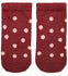 Toshi Jacquard Socks Red with Dots for Babies 6 to 12 Months