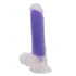 STIM U Glow in the dark double layered Silicone dildo purple