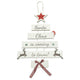 Simply For Me Christmas Tree Shaped Wall Plaque Santa Is Coming To Town