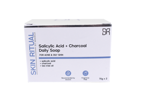 Skin Ritual Salicylic Acid + Charcoal Daily Soap 2 x 75g