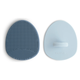 Mushie Cradle Cap Brush for Babies Gentle Silicone and Foam Sponge Natural Cambridge Blue