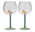 Lemon and Lime Set of 2 Gin Balloon Glasses 10CM x 20CM