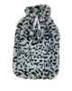 Surgical Basics Plush Hot Water Bottle Cover in Grey Animal Print