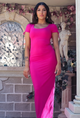 You Know What...? Ava Maxi Tee Dress Magenta