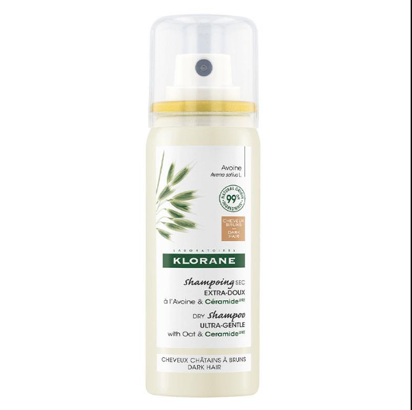 Klorane Dry Shampoo Oat & Ceremide Dark Hair 50Ml