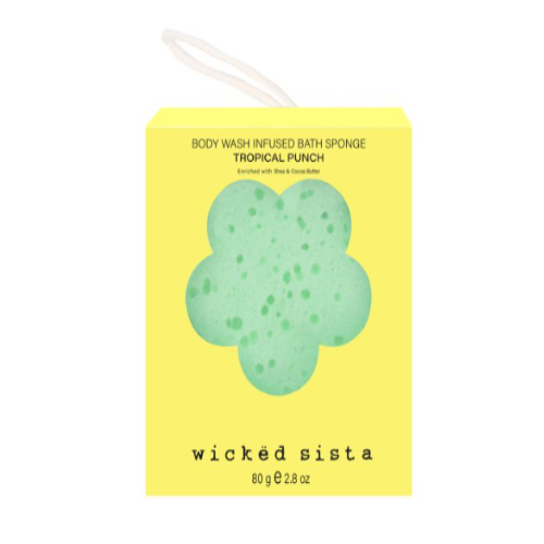 Wicked Sista Body Wash Infused Sponge Tropical Punch