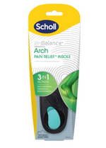 Scholl In-Balance Orthotics Arch Insole Medium 1 Pair