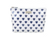 Wicked Sista Navy & White Hearts Medium Holdall Cosmetic Bag