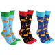 Sock Society Hot Dogs Novelty Crew Socks for Men and Women