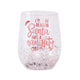 Annabel Trends Christmas Naughty Stemless Wine Glass 475ML