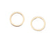 Wicked Sista Silva Fox Collection Revolve Stud Earrings in Rose Gold Plated Sterling Silver