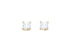 Studex Sensation Nickel-Free Large Square Cubic Zirconia Earrings Gold Plated
