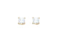 Studex Sensation Nickel-Free Large Square Cubic Zirconia Earrings Gold Plated