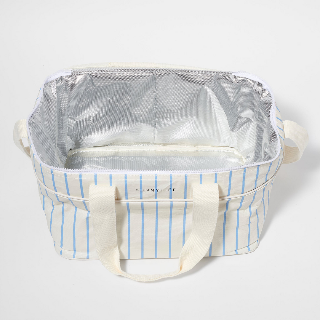 Sunnylife Le Weekend Cooler Bag Mid Blue Cream