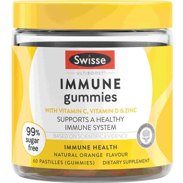 Swisse Ultiboost Immune Gummies 60 Pastilles – Natural Orange Flavour