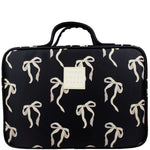 Tender Love Carry Oat And Black Bow Hanging Washbag