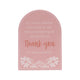 Splosh Teacher Thank You Verse Plaque Pink